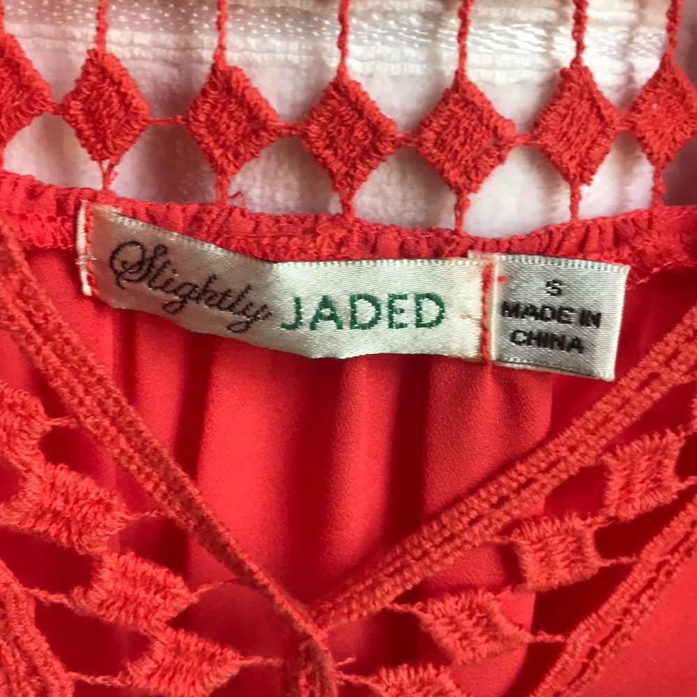 Orange coral blouse size s - Picture 6 of 6